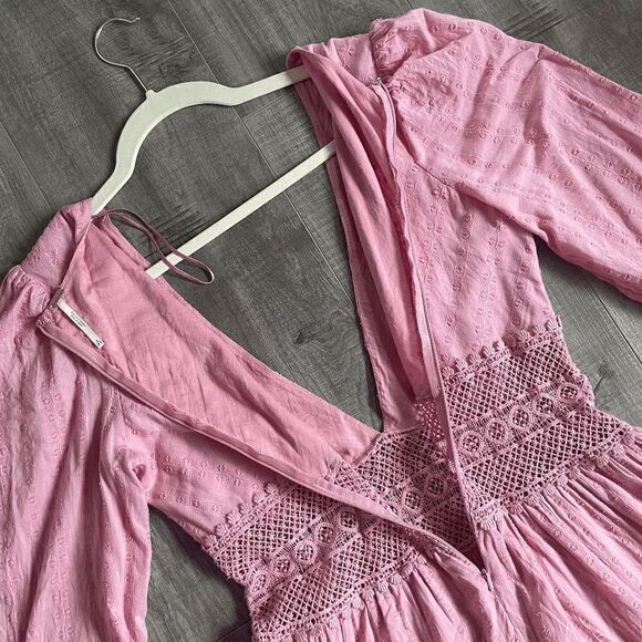 Free People The Delightful Mini Dress Size 6 - Picture 9 of 9